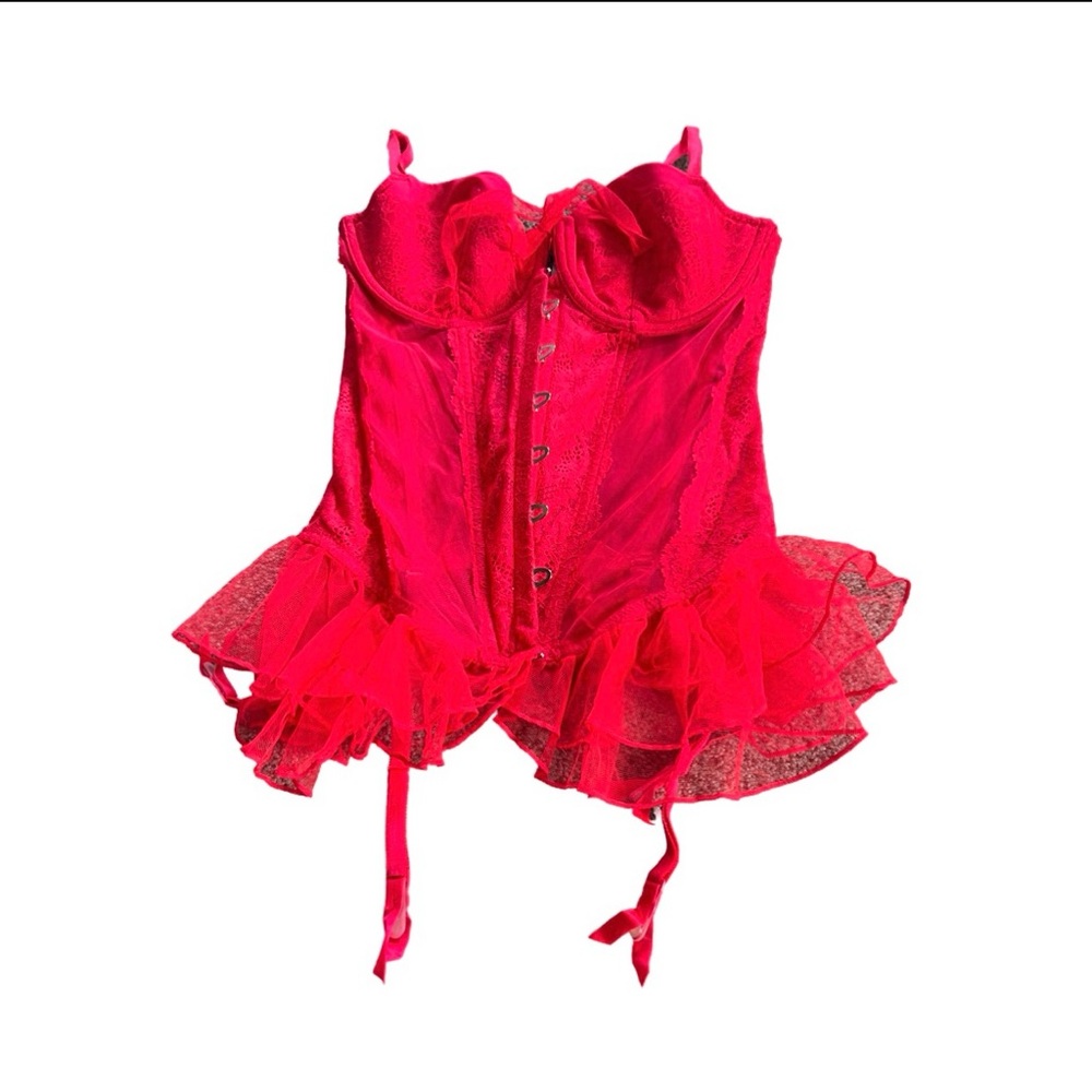 Victoria's Secret Red Lace Corset